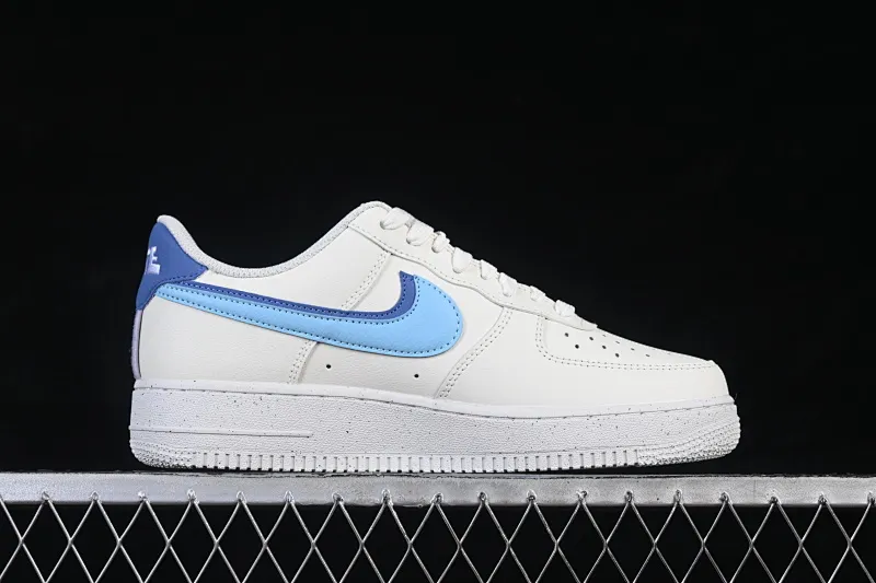 All categories Nk Air Force 1 Air Force series Nk Air Force 1 Low Air Force low top Nike Air Force 1'07 Low white and blue double hook Air Force 1 low top casual sneakers DO9786-100